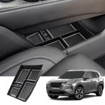 BIXUAN Nissan X-Trail T33 2022-2023 ile uyumlu orta konsol saklama kutusu X-Trail T33 2022 kaymaz mat raf aksesuarı, kolçak düzenleyici tepsi orta kol dayanağı torpido gözü