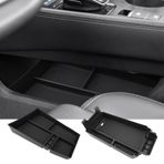 BIXUAN T33 Nissan X-Trail T33 2022-2023 2024 ile uyumlu orta konsol saklama kutusu, kaymaz mat raf aksesuarı, kolçak düzenleyici tepsi orta kol dayanağı, torpido gözü [2'li paket]