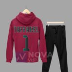 Biy Store Claudio Taffarel Futbol Forma Sırt Baskılı Unisex Kapüşonlu Spor Sweatshirt Eşofman Takımı - 2XL - Kırmızı