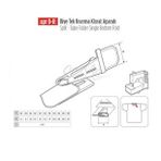 Biye Tek Kıvırma Klorat(etek) Apara 28x9mm / Apr 8-r