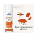 Biyopet Aerosol (Köpek) 150 ml Köpek Yaşam Alanı Bit, Pire ve Kene Haşere Spreyi - Beyaz