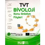 Biyotik Yayınları TYT Biyoloji Konu Anlatım Föyleri
