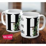 Biz Dijital H Harf Baskılı Hediyelik Kahve Kupa Bardak