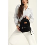 Bizde Ne Yok ki Kadın Peluş Tüylü Pofuduk The Tote Bag Yazılı Sırt Çantası