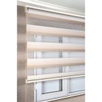 Bizden Perde Krem Renk Geçişli Degrade Zebra Kaliteli Güneşlik Stor Perdeler - 180 x 260 cm