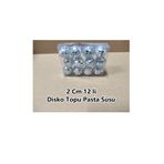 bizdenpastacılık Disko Topu Pasta Süsü 2 Cm 12 li