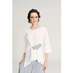 BIZEFASHION Çizgili Bantlı Poplin Bluz