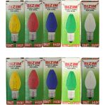 Bizim 10W Beş Farklı Renk (Kırmızı, Sarı, Mavi, Yeşil, Günışığı) E14 Duylu Dim Edilebilir Mum Ampul (Toplam 10 adet) - Beyaz - Sarı - Günışığı