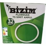 Bizim Klite Floresan T5 İnce Tip Simit Floresan Ampul 32 Watt