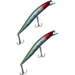 Bizimevde 10 cm 8,4 gr Rapala Balık Yemi Kurşun Arkası Olta Yem Seti Karbon Çelik Iğne 9 Renk - 2