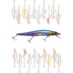 Bizimevde 14 cm 21 gr Rapala Balık Yemi Kurşun Arkası Olta Yem Seti Karbon Çelik Iğne 5 Renk - 3