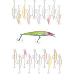 Bizimevde 8 cm 10 gr Rapala Balık Yemi Kurşun Arkası Olta Yem Seti Karbon Çelik Iğne 5 Renk - Renkli
