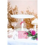 bizizmoda Pasta Sunum Tabağı Servis Standı Ahşap Doğum Günü Pasta Cupcake Standı