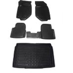 Bizymo Opel Corsa F 2019+ 3D Havuzlu Paspas ve Bagaj Havuzu Bizymo Set - Siyah