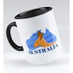 BK 1 Gift Australia Tasarımlı Siyah Kupa Bardak