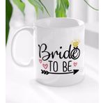 BK 1 Gift Bride To Be Tasarımlı Beyaz Kupa Bardak