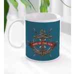 BK 1 Gift King Of The Sea Tasarımlı Beyaz Kupa Bardak