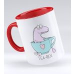BK 1 Gift Tea Rex Tasarımlı Kırmızı Kupa Bardak