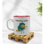 BK 1 Gift Umrumda Değil Tasarımlı İçi Kırmızı Renkli Kupa Bardak