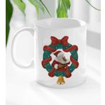 BK 13 Gift Noel Baba Tasarımlı Beyaz Kupa Bardak