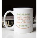 BK 2 Gift Emekli Tasarımlı Beyaz Kupa