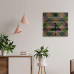 BK 3 Home İsme Özel Dekoratif 45 cm Ahşap Palet Duvar Saati