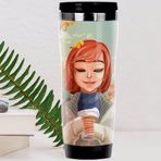 BK 30 Gift Coffee Tasarımlı Çelik Termos Bardak