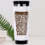 BK 32 Gift Coffee Tasarımlı Çelik Termos Bardak