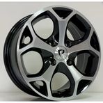 Bk-386 6.5X15 4X108 Et45 63.4 Black Machined Jant