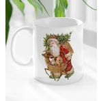 BK 4 Gift Noel Baba Tasarımlı Beyaz Kupa Bardak