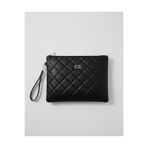 BK Bags & Accessories iPad Uyumlu Büyük Boy Kapitone Portföy Clutch El Çantası