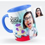 BK Bayan Master Chef Karikatürlü Mavi Kupa Bardak