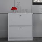 BK Concept ÇA-D-1140-Ç 65,4 cm Çıtasız Kapaklı Beyaz Çok Amaçlı Dolap