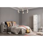 BK Concept G-YD-1001-Ç Beyaz 35 cm 4 Kapaklı Çekmeceli Giysi Dolabı