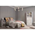 BK Concept G-YD-1015-Ç Beyaz 65 cm 4 Kapaklı Çekmeceli Giysi Dolabı
