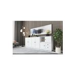 BK Concept KNS-1083-Ç Beyaz 195 cm Dolaplı Çekmeceli Konsol