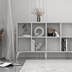 BK Concept ŞFN-1089 Ayaklı Raflı Beyaz Şifonyer