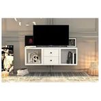 BK Concept TV-1206-Ç Beyaz Çekmeceli Duvar Tv Ünitesi