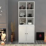 BK Concept VTR-1001-Ç Beyaz 65 cm Raflı Dolaplı Vitrin