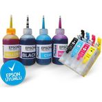 BK EPSON T0551-T0554 UYUMLU Dolan Kartuş Seti - DOLU - R240/ RX420/ RX425/ RX520