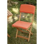 BK Exclusive Bistro Bahçe Sandalye Minderi Seti - 40 x 30 cm - Turuncu
