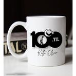 BK Gift 100 Yıl Hediyesi 29 Ekim Temalı 1 Beyaz Kupa