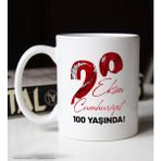 BK Gift 100 Yıl Hediyesi 29 Ekim Temalı 5 Beyaz Kupa