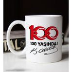 BK Gift 100 Yıl Hediyesi 29 Ekim Temalı 7 Beyaz Kupa