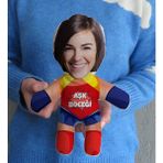 Bk Gift Aşk Böceği Bebek Yastık 10 x 30 cm Yumuşak Elyafla Destekleyici Eğlenceli Tasarım