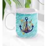 BK Gift Beyaz Sea of Life Tasarımlı Kupa