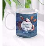 BK Gift Beyaz Secrets of the Sea Tasarımlı Kupa