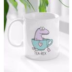 BK Gift Beyaz Tea Rex Tasarımlı Kupa