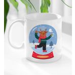 BK Gift Beyaz Yılbaşı Tasarımlı 5 Kupa
