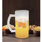 BK Gift Bira Tasarımlı Buzlu Cam Bira Bardağı 50cl-1